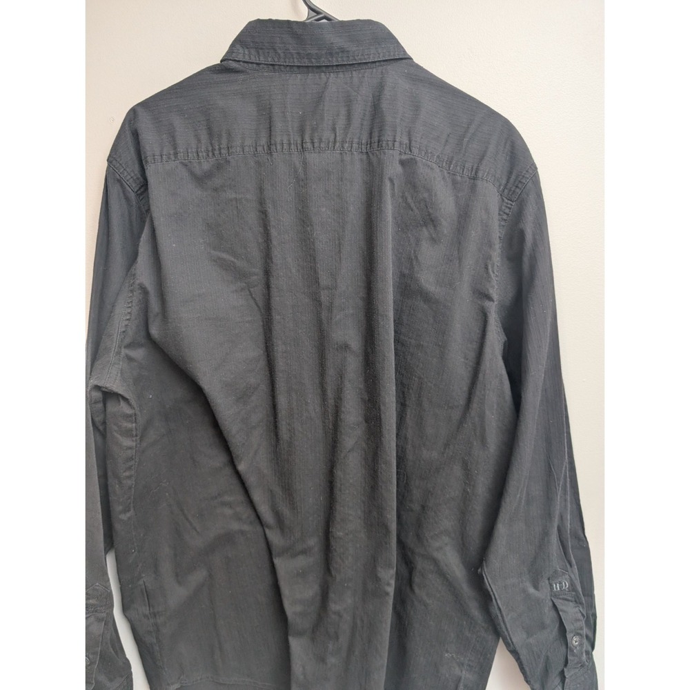 Z7 Harley Davidson Shirt Mens XL Black Long Sleeve Button Up - Picture 5 of 6
